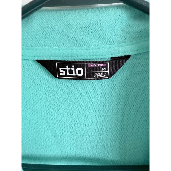 Stio Womens Turquoise Fleece Quarter Zip Pullover Sweatshirt Size Medium - Picture 4 of 7